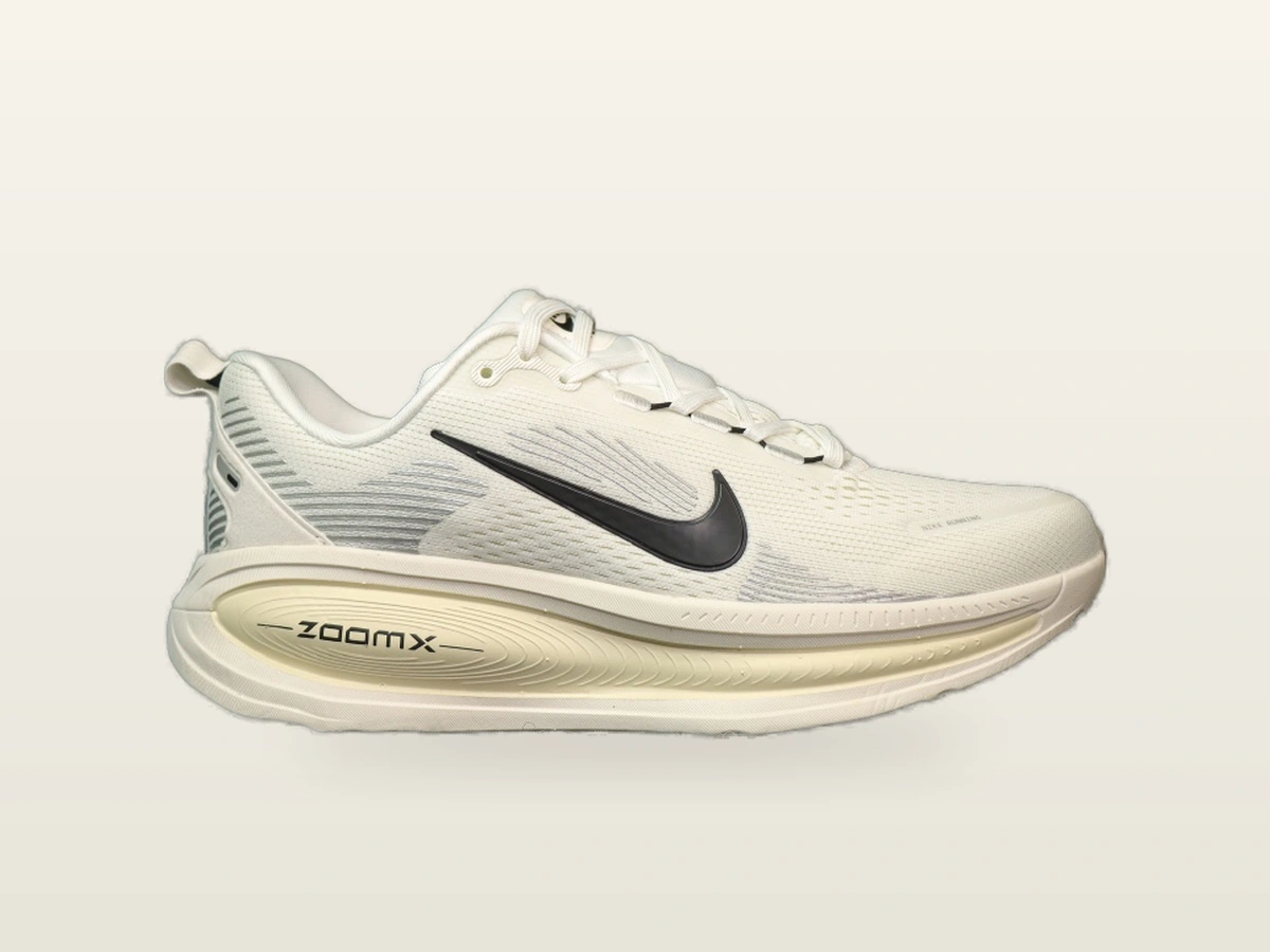 White performance running shoe